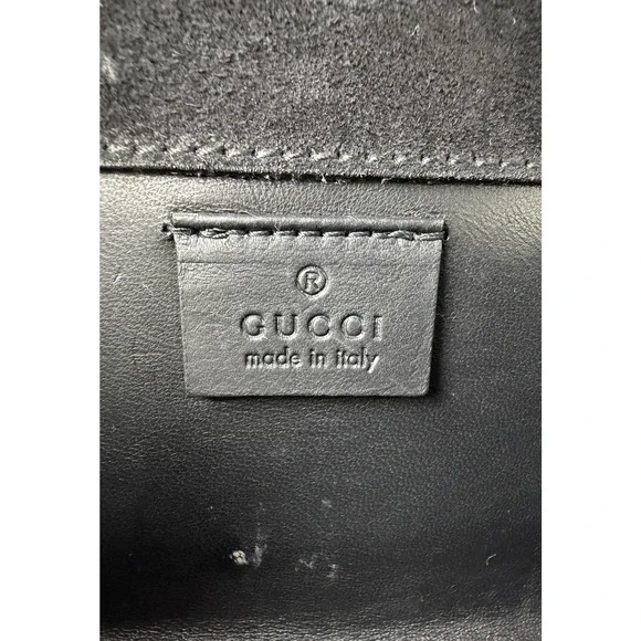 Gucci Broadway Clutch Small in Black Embossed Microguccissima Patent Leather S05 - Picture 10 of 16
